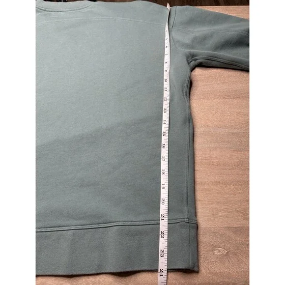 Lululemon Perfectly Oversized Crew Tidewater Teal Size 8 - Picture 7 of 7
